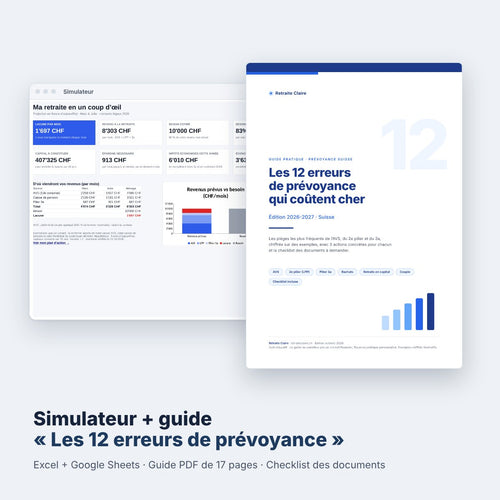 Simulateur + guide « Les 12 erreurs de prévoyance »